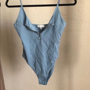 Topshop baby blue bodysuit